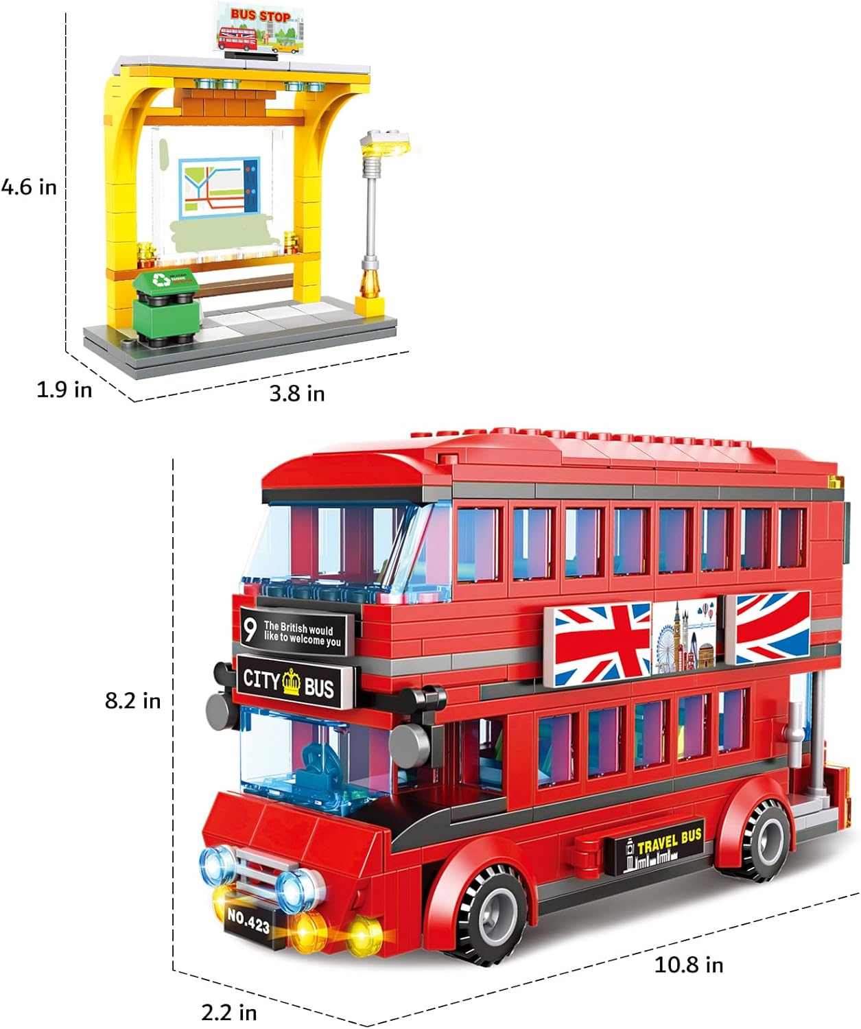 458PCS London Double Decker Bu - огляд і ціна Kids Toys London