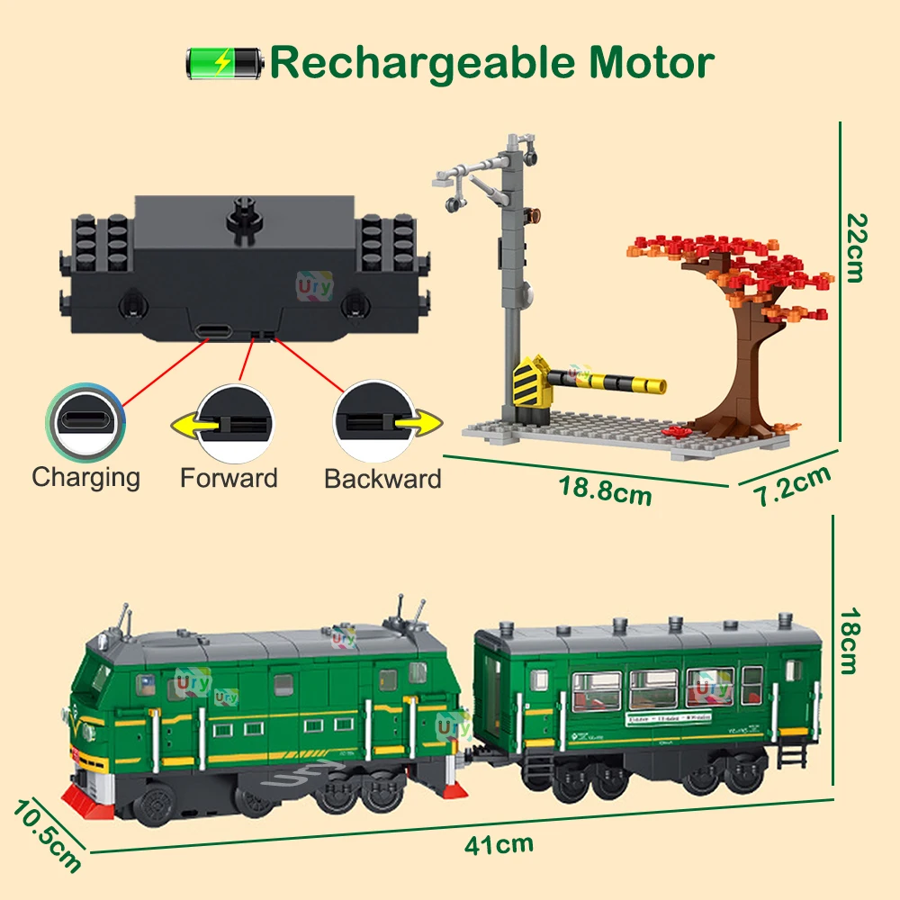 Technical Retro Green Steam Tr - огляд і ціна Kids Toys Lego