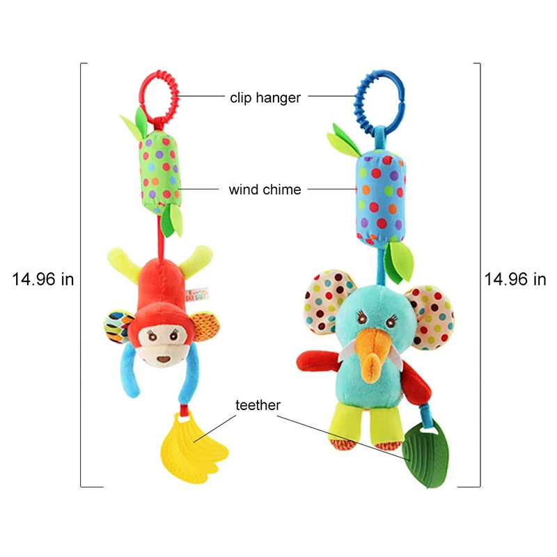Baby Crib Hanging Rattles Toys - огляд і ціна Kids Toys New Born