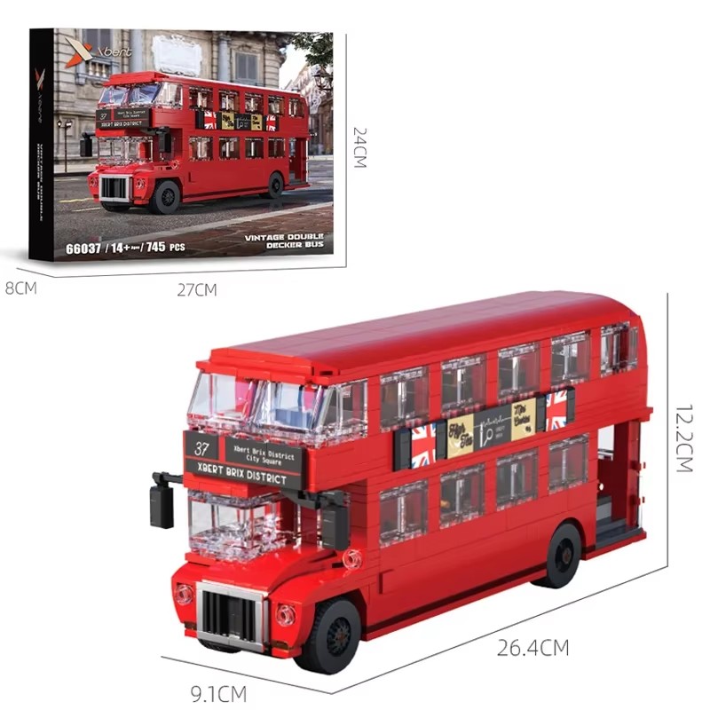 745PCS London Bus Model Bricks - огляд і ціна Kids Toys London