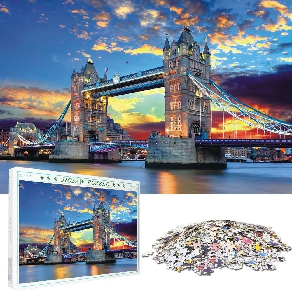 1000 Piece Famous Scenery Jigs - огляд і ціна Kids Toys London