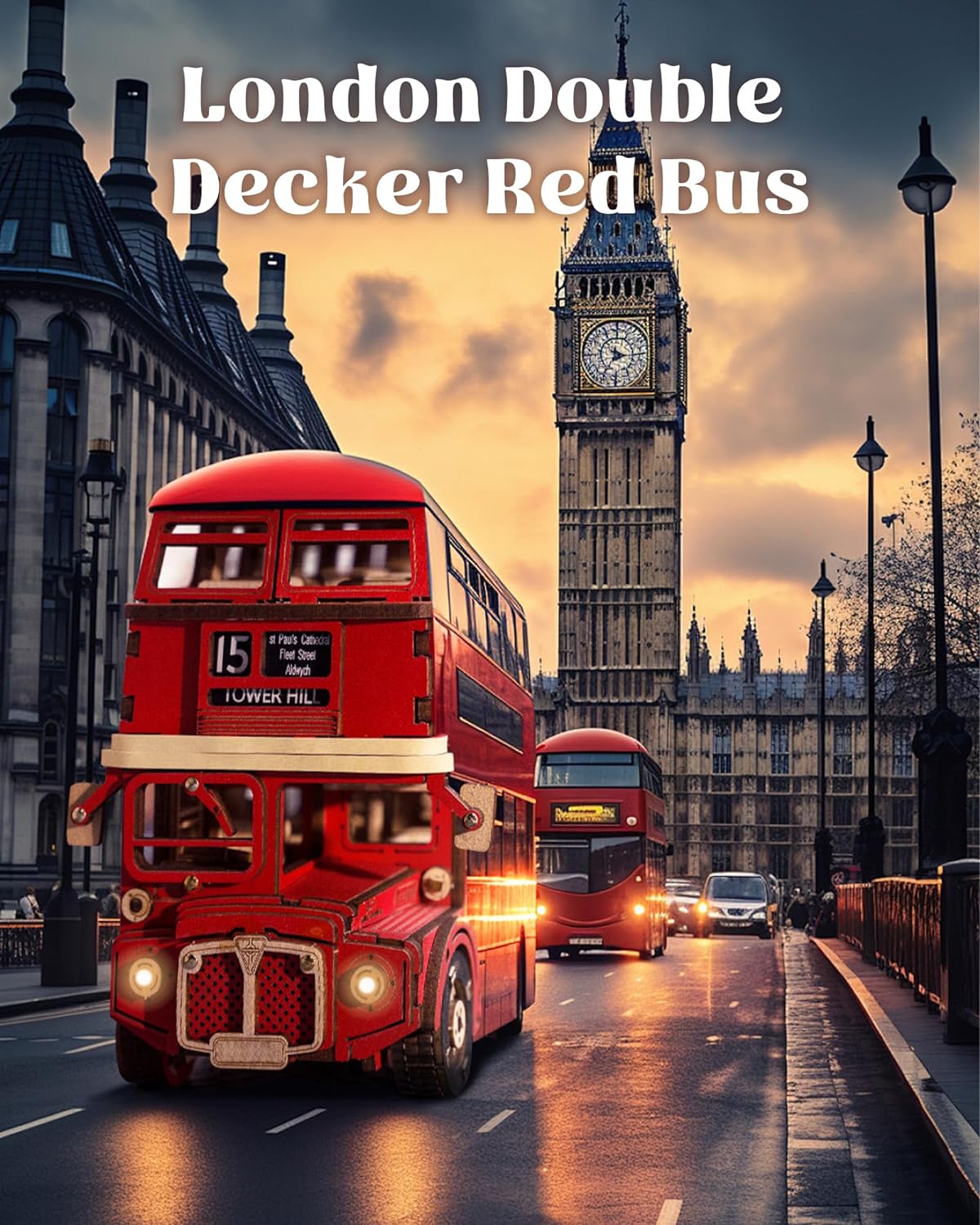 Robotime London Tour Bus 3D Wo - огляд і ціна Kids Toys London