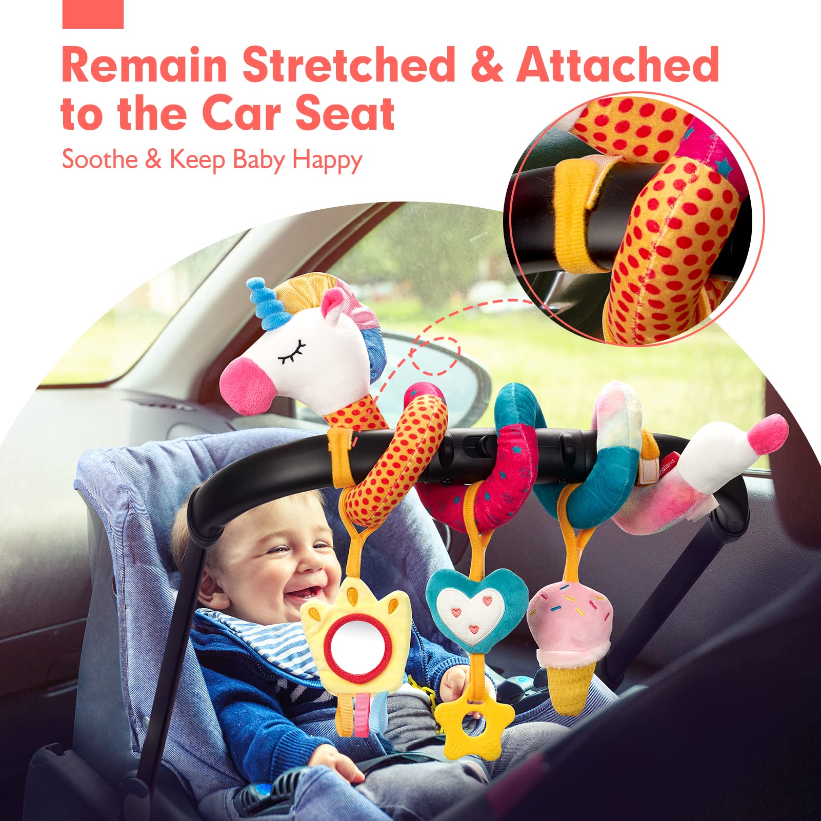 Car Seat Toys for Babies Rattl - огляд і ціна Kids Toys New Born